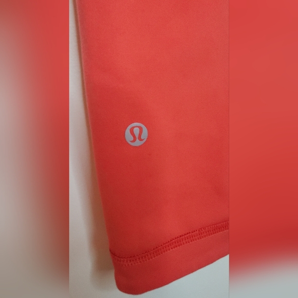Lululemon -size 4 -Reversible Leggings Vibrant Pink-Red/ Orange Full-Length - Picture 9 of 9